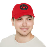 Hat with Paw Print Leather Patch - Pet Lovers