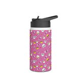 Cat Print Stainless Steel Water Bottle