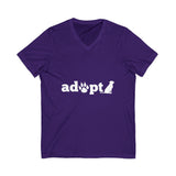 Adopt a Pet V-Neck Unisex Jersey Tee