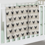 Black Cat Pattern Baby Swaddle Blanket — Cute Neutral Infant Swaddle