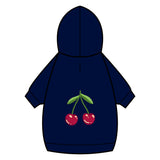 Cherry Pet Hoodie – Cute Navy Blue Dog & Cat Hoodie