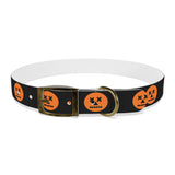 jack-o-lantern print dog collar