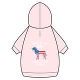 Patriotic Dog Hoodie — “Home of the Dog, Land of the Free”