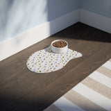 Fish Bone Pet Feeding Mat — Non-Slip Food & Water Placemat for Cats & Dogs