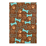 Pet Paw & Bone Area Rug — Cute Dog-Themed Accent Mat