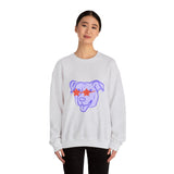 Purple Dog Love Crewneck Sweatshirt