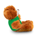 Plush Bear with Paw-Print Tee — Cute Gift for Kids & Pet Lovers