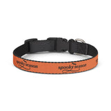 Spooky Season Clip-On Pet Collar — Orange Halloween Dog Collar
