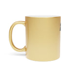 Halloween Spooky Black Cat Metallic Mug