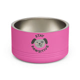 Ceramic Pet Bowl with Paws Design