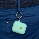 Cat Face AirPods Case — Cute Yellow Cat Keyring Cover for AirPods & AirPods Pro