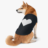 Pet Tank Top white heart