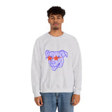 Purple Dog Love Crewneck Sweatshirt