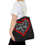 Because Dogs Tote Bag – Cute Dog Lover's Black Tote for Everyday Use