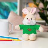 Plush Bear with Paw-Print Tee — Cute Gift for Kids & Pet Lovers