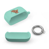 Cute Geometric Cat AirPods Case — Triangle Kitty AirPods/Pro Cover with Keyring