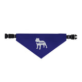 Adopt Rescue Dog Clip-On Pet Bandana — Navy Adoption Awareness Collar Accessory