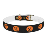 jack-o-lantern print dog collar