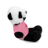 Plush Bear with Paw-Print Tee — Cute Gift for Kids & Pet Lovers