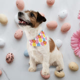 Pet Bandana Collar - Colorful Easter Egg Design