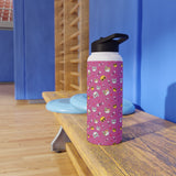 Cat Print Stainless Steel Water Bottle