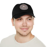 Hat with Leather Patch — "for the love of pets"