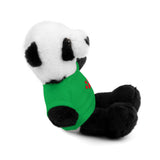 Plush Bear with Paw-Print Tee — Cute Gift for Kids & Pet Lovers