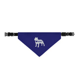 Adopt Rescue Dog Clip-On Pet Bandana — Navy Adoption Awareness Collar Accessory