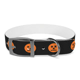 jack-o-lantern print dog collar