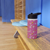 Cat Print Stainless Steel Water Bottle