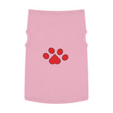 Red Pawprint Pet Tank Top