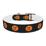 jack-o-lantern print dog collar