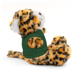 Plush Bear with Paw-Print Tee — Cute Gift for Kids & Pet Lovers