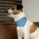 Puppy Cartoon Pet Bandana Collar — Cute Printed Dog Scarf