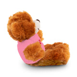 Plush Bear with Paw-Print Tee — Cute Gift for Kids & Pet Lovers