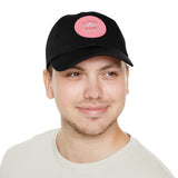 Hat with Leather Patch — "for the love of pets"