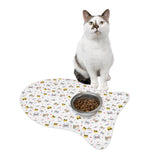 Fish Bone Pet Feeding Mat — Non-Slip Food & Water Placemat for Cats & Dogs