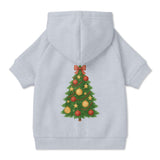 Pet Hoodie with Christmas Tree Design