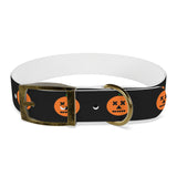 jack-o-lantern print dog collar