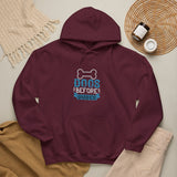 Dog Lover Hoodie - "Dogs Before Dudes" Funny Pet Rescue Sweatshirt