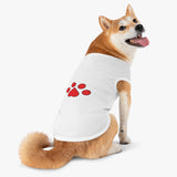 Red Pawprint Pet Tank Top