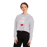 Cropped Dog Lover Sweatshirt, Cute Pet Gift, Women’s Hoodie, Fun Casual Wear, Dog Mom Apparel, Dog-Themed Fashion