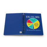 Dog Owner Pie Chart Spiral Journal — Funny Being a Dog Owner Notebook