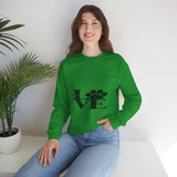 Expressing Love Crewneck Sweatshirt — Romantic Heart Design