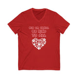Unisex Jersey Short Sleeve V-Neck Tee pet lovers