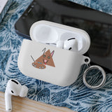 Cute Geometric Cat AirPods Case — Triangle Kitty AirPods/Pro Cover with Keyring
