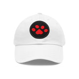 Hat with Paw Print Leather Patch - Pet Lovers