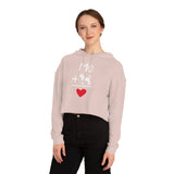 Cropped Dog Lover Sweatshirt, Cute Pet Gift, Women’s Hoodie, Fun Casual Wear, Dog Mom Apparel, Dog-Themed Fashion