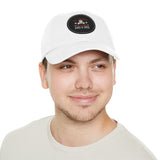 Hat with Leather Patch — "for the love of pets"