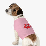 paw print pet tank top